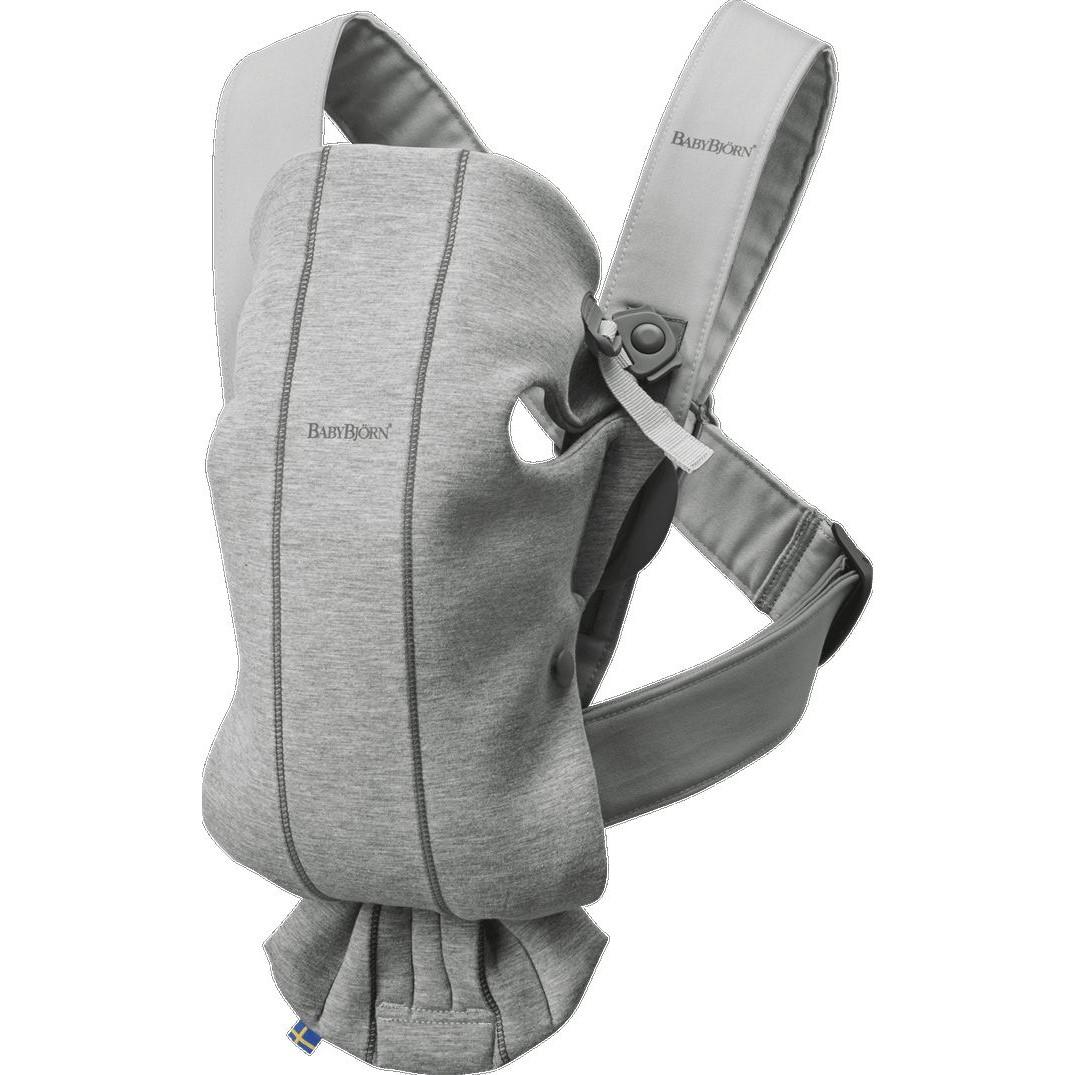 90796-MOCHILA PORTA BEBE MINI GRIS CLARO 3D JERSEY BABYJORN(1-0)-0