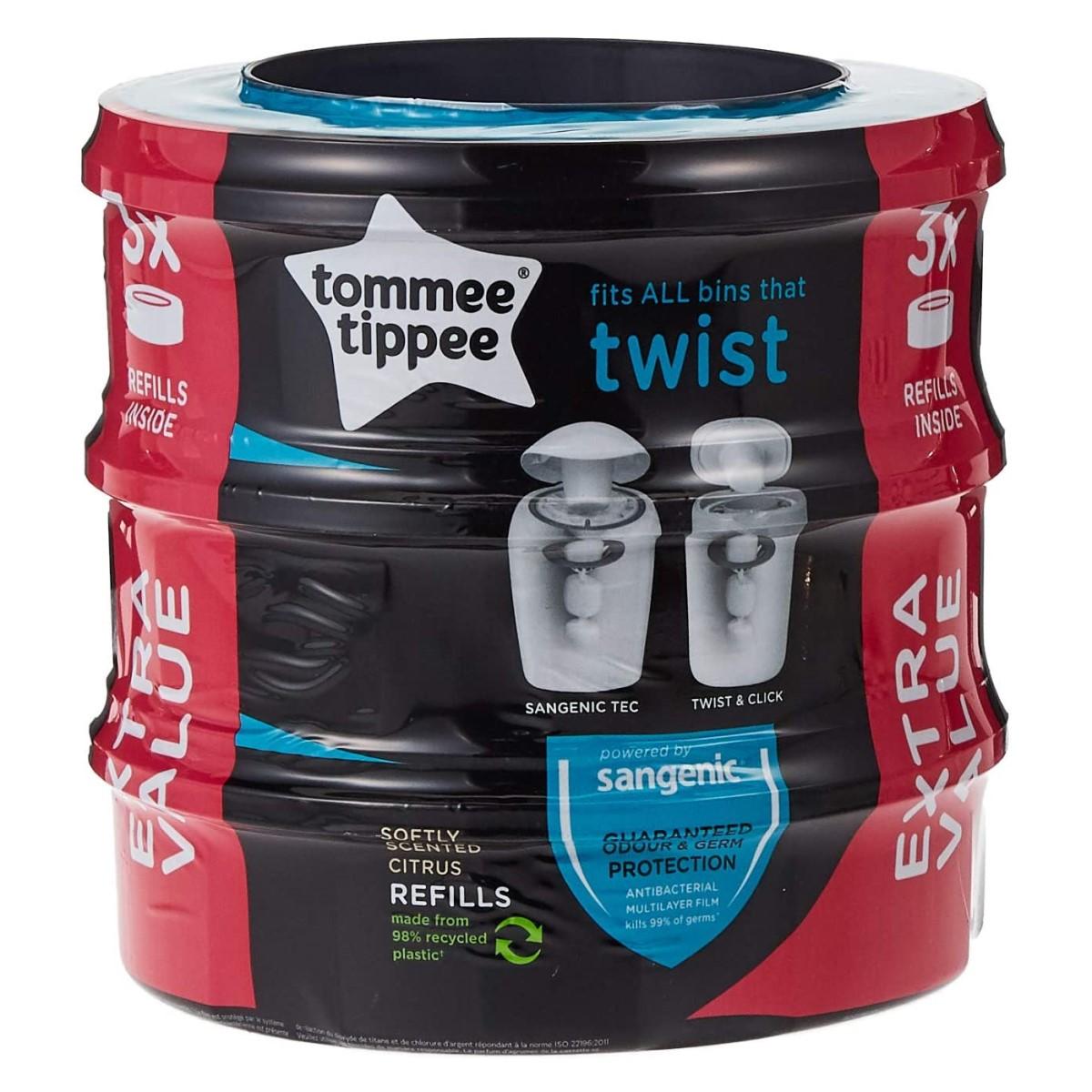 92725-PACK 3 RECAMBIOS CONTENEDOR PAÑALES SANGENIC TWIST CLIC(62-3)-0